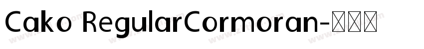 Cako RegularCormoran字体转换